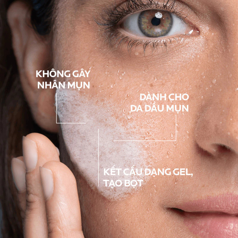 Ảnh Sữa Rửa Mặt La Roche Posay Dạng Gel Giảm Mụn, Kiềm Dầu Effaclar Gel 50ml 3