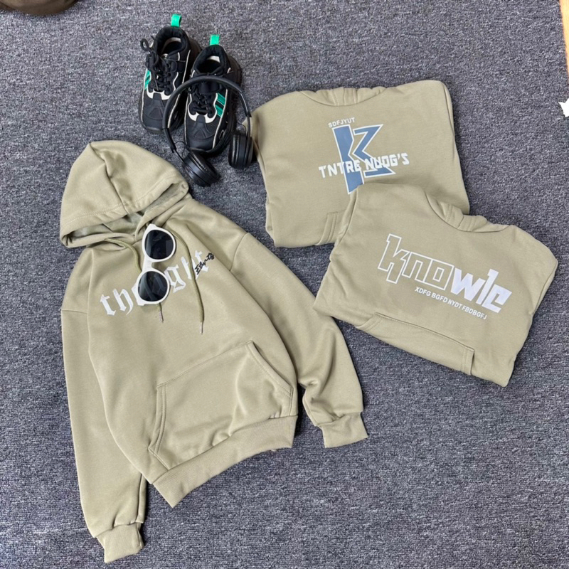 Áo nỉ LÓT LÔNG NHUNG trẻ em áo hoodie cho bé size từ 15-37kg hàng QCCC