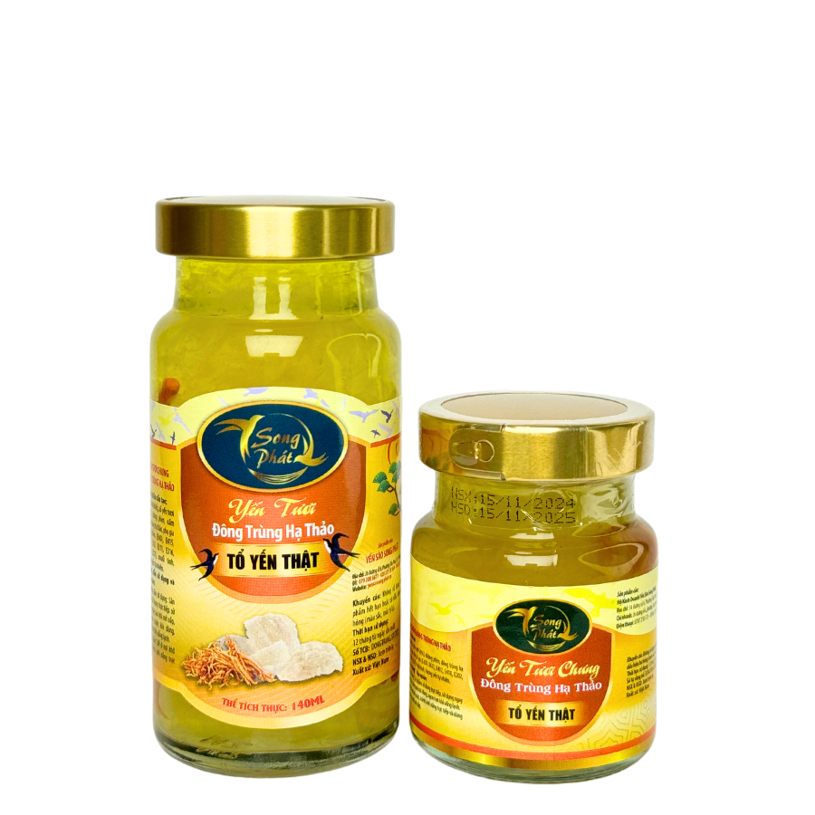 Thùng 20 hũ yến các vị Song Phát bù dưỡng chất làm đẹp tự nhiên tăng sức đề kháng hồi phục sức khỏe 140ml