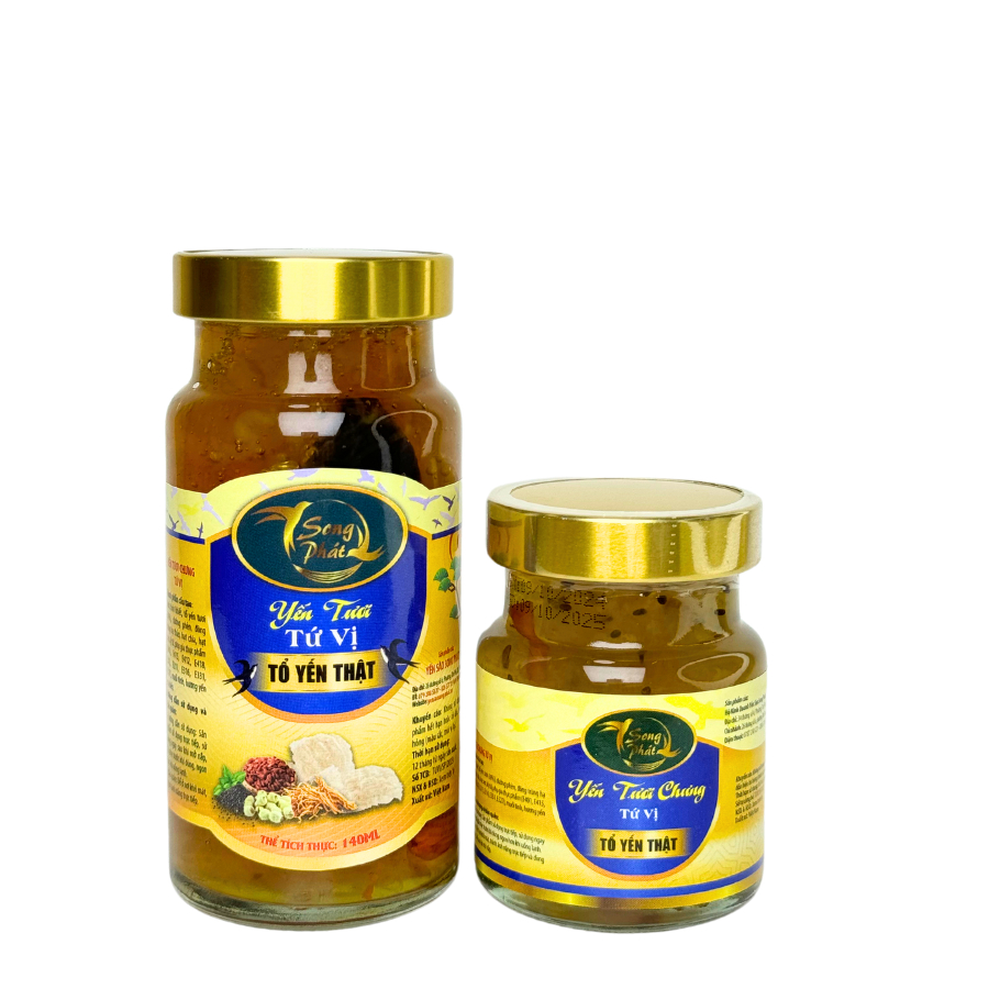 Hũ lẻ 140ml tổ yến chưng Song Phát hỗ trợ đề kháng bổ sung dinh dưỡng ăn ngon ngủ sâu tiêu hóa tốt