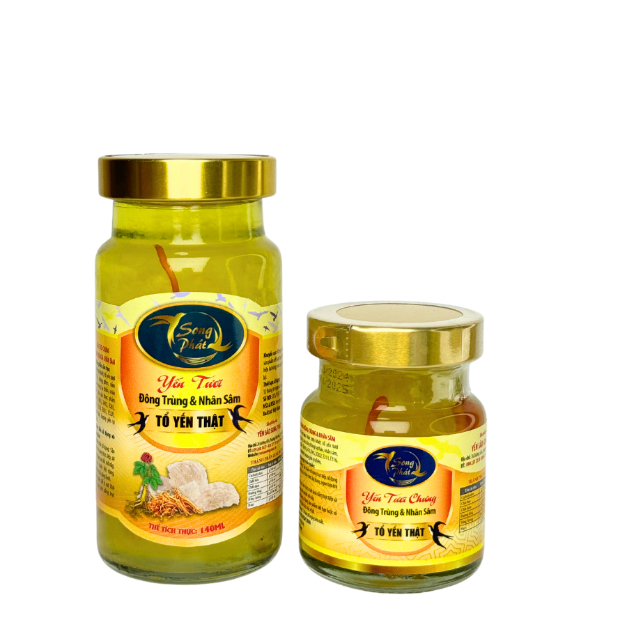 Hũ lẻ 140ml tổ yến chưng Song Phát hỗ trợ đề kháng bổ sung dinh dưỡng ăn ngon ngủ sâu tiêu hóa tốt