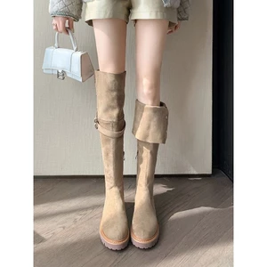 Giày Boots Nữ Cao Cúc Bấm Thời Trang Ulzzang