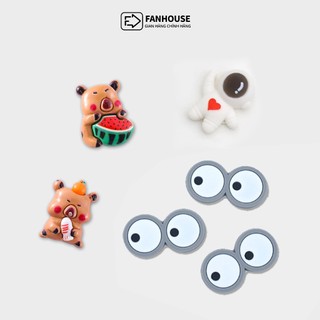Miếng dán sticker 3d Fan House họa tiết hoạt hình dễ thương chống nước, dán laptop, bình nước, hộp cơm