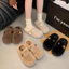 Giày Sục Lông Mịn Hàng Đẹp Đi Siêu Ấm Ulzzang Cho Phái Nữ Mùa đông