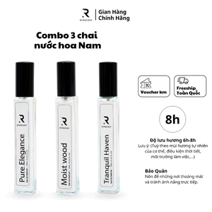 Combo 3 Chai Nước Hoa RYMSCENT | 10ml | Độ lưu hương từ 6h-8h | Dạng xịt.