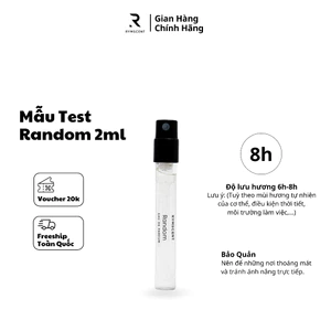 Chọn Mẫu Nước Hoa RYMSCENT Ngẫu Nhiên | Random 2ml | Độ lưu hương từ 6h-8h | Dạng xịt.