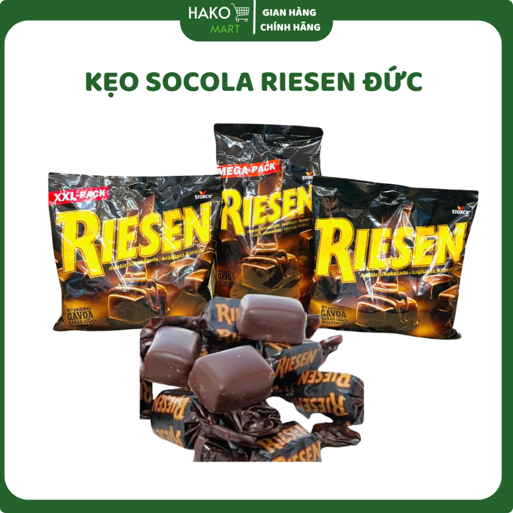 Kẹo Socola Đen Nhân Mềm Riesen Chewy Toffee Đức | Shopee Việt Nam