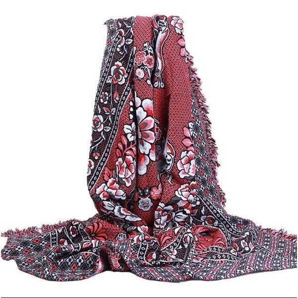 Chăn thổ cẩm, mền thổ cẩm, Phượng Hoàng 100 % cotton, Hoa văn đẹp, kích thước