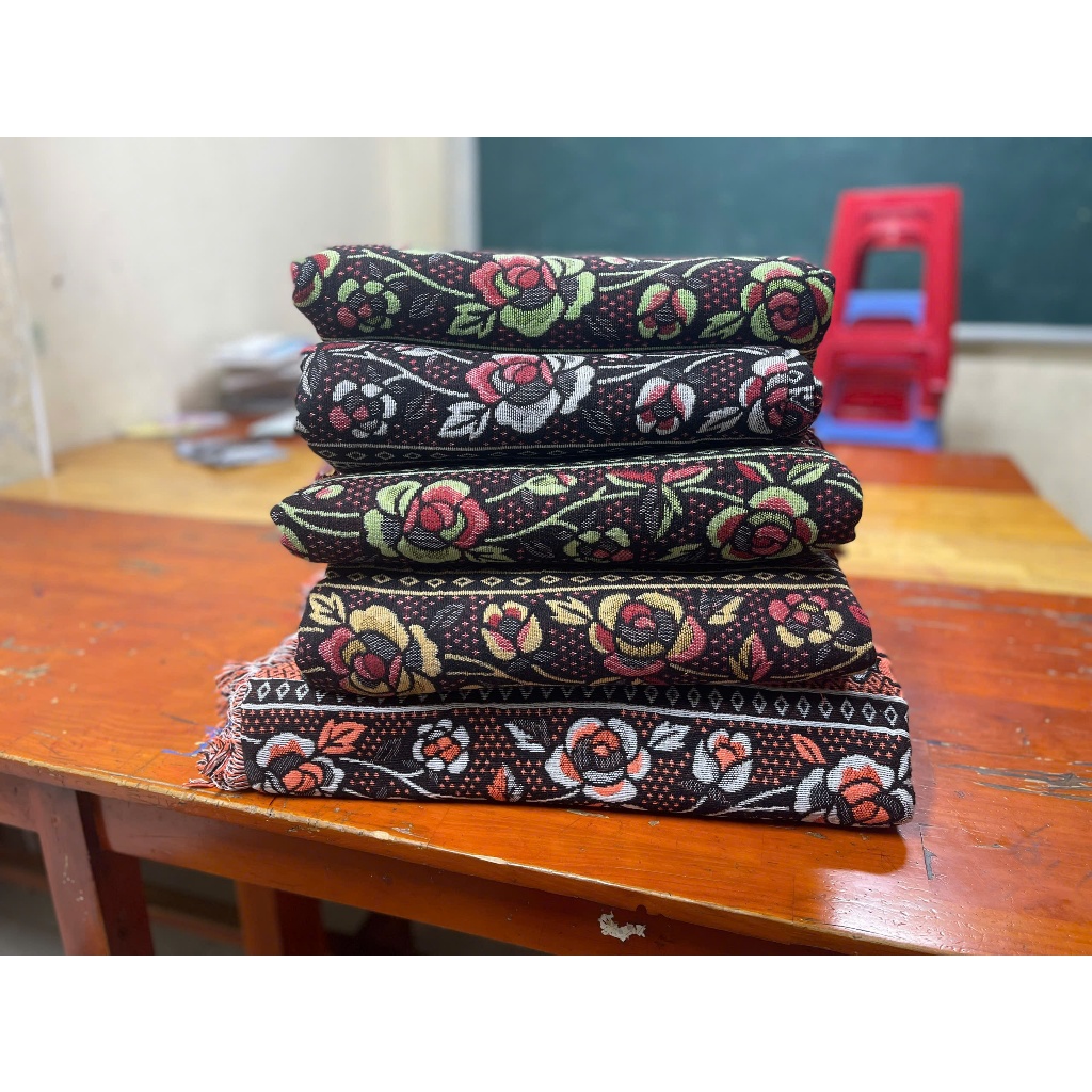 Chăn thổ cẩm, mền thổ cẩm, Phượng Hoàng 100 % cotton, Hoa văn đẹp, kích thước