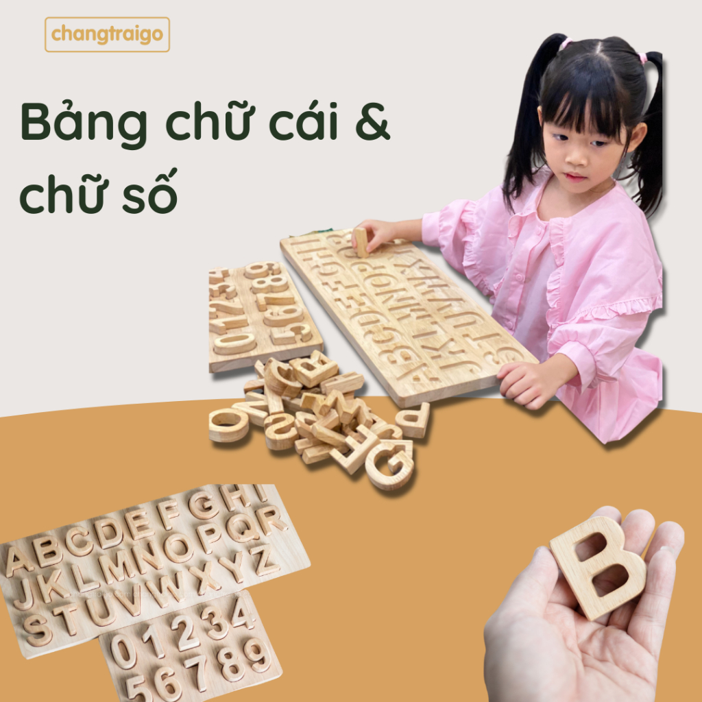 Bảng Xếp Chữ Cái Alphabet Bằng Gỗ, Đồ Chơi Xếp Gỗ Trí Tuệ, Đồ Chơi Học ...