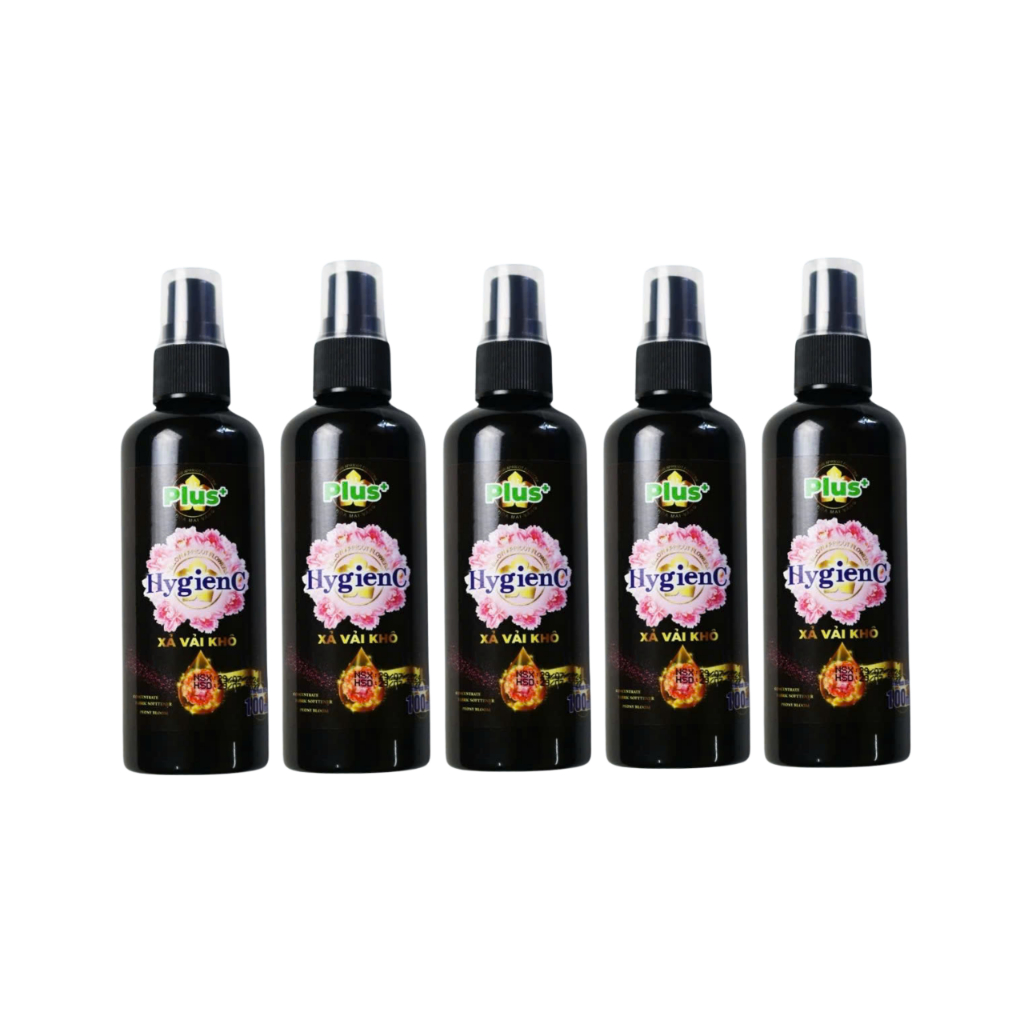 Ảnh Combo 5 Chai Xịt Xả Vải Dạng Khô HygienC Plus 100ML - Xịt Thơm Quần Áo Lưu Hương Tới 24H 3
