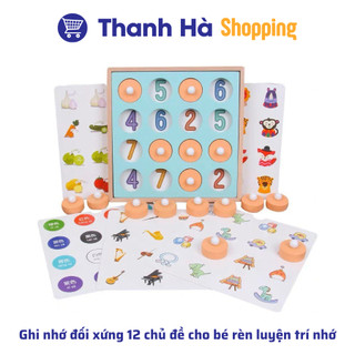 Ghi nhớ đối xứng 12 chủ đề cho bé rèn luyện trí nhớ