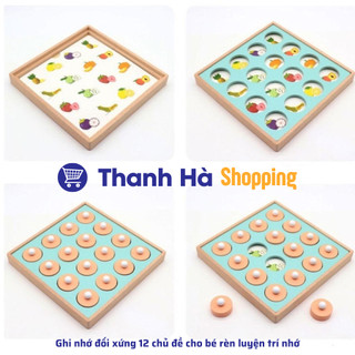 Ghi nhớ đối xứng 12 chủ đề cho bé rèn luyện trí nhớ