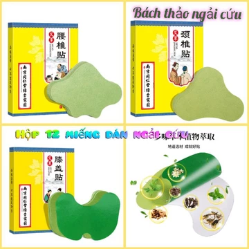 Cao Dán Ngải Cứu Cho Đầu Gối, thắt lưng - eo, cổ vai gáy. Miếng dán ngải cứu giảm đau xương khớp