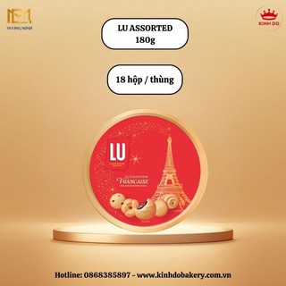 Bánh mứt Têt-bánh quy bơ, công thức Pháp - LU,kinh đô,hộp sắt 180gr.