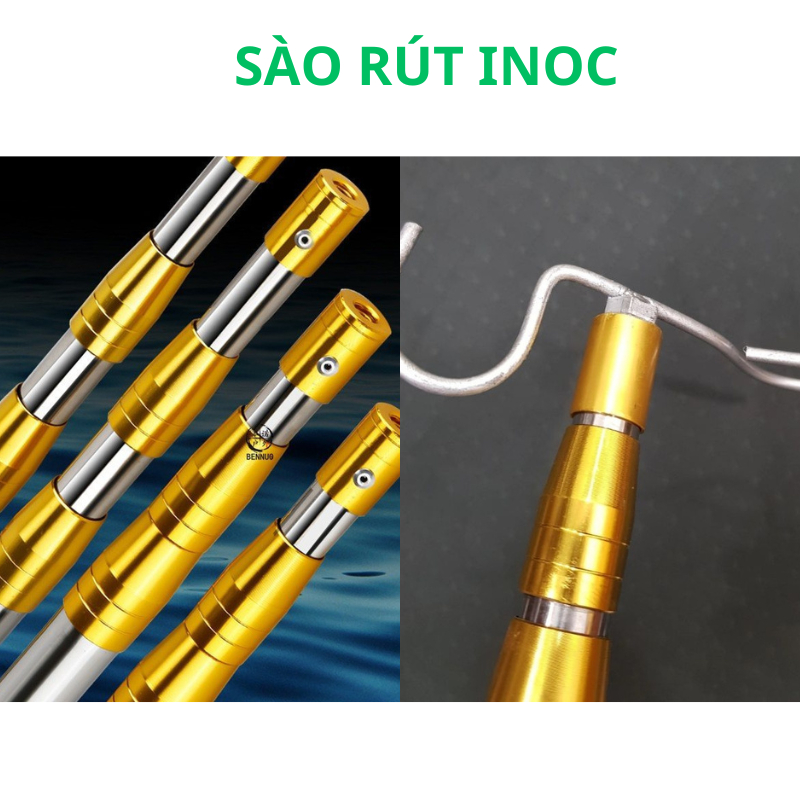 Sào rút Inox đa năng,sào bẫy chim làm cán vớt treo quần áo, treo cây ...