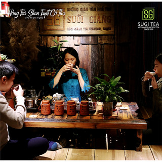 Lục trà hũ gốm 90g -SuGiTea