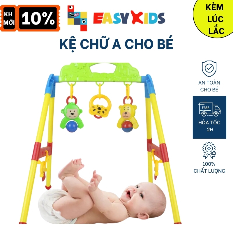 Kệ Chữ A Cho Trẻ Sơ Sinh, Đồ Chơi Treo Kệ Cho Bé Giá Chữ A