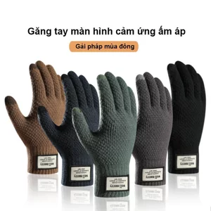 Găng tay len giữ ấm Cao Cấp Wellmerry sử dụng được màn hình cảm ứng dày dặn mềm nhẹ