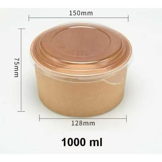 100 tô giấy 750ml ,1000ml kèm nắp
