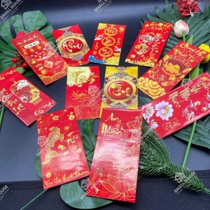 Set 10 và 30 bao lì xì đẹp, giấy dày c150 , in 2 mặt khác nhau