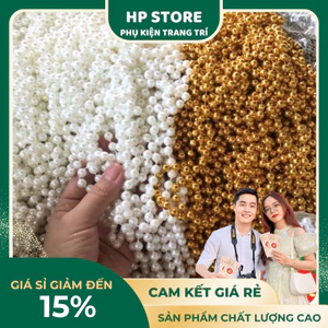 Dây ngọc trai nhựa trang trí tháp, dây cườm tết Ất Tỵ 2025