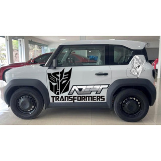 Tem 2 bên Sườn Xe Ô tô VF3, Team Decal Oto-Tem 2 bên sườn Cực Chất, Hàng 3 Lớp Chất Lượng Cao,mẫu transformers