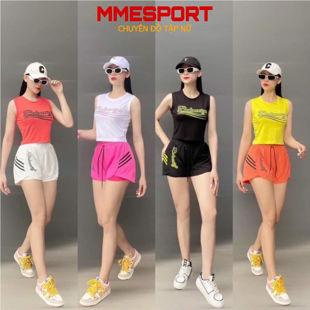 Đồ Tập Gym Nữ Hot Trend Quần 2 Lớp, Tập Thể Dục Gym Yoga Aerobic Nữ cả bộ I mmesport