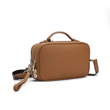 Túi Clutch Nam Cầm Tay Da Bò Vân Mill Cao Cấp 2 Ngăn Kéo Kèm Khoá Số Dây Đeo Chéo Osol O1810236