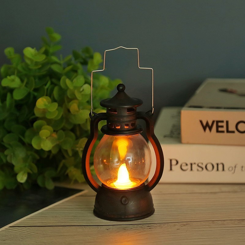 Đèn dầu led mini, đèn dầu điện tử phong cách cổ điển, vintage, trang trí, decor nhà cửa, quán cafe | BigBuy360 - bigbuy360.vn