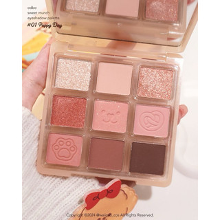[Odbo] Bảng Phấn Mắt Odbo 9 Ô Sweet Munch Eyeshadow Pallete Kèm Kẹp Tóc