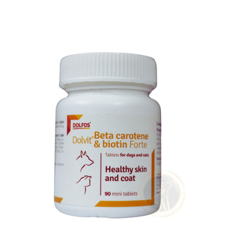 Dolvit Beta carotene biotin forte - Da khô, Lông xỉn màu, Da bong tróc vảy khô, Rụng lông
