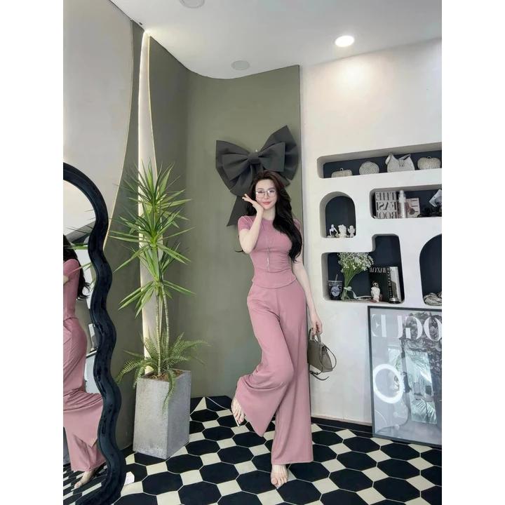 Set bộ nữ sang chảnh chất cotton, bộ cộc tay nữ hot trend, set đồ nữ BIGSIZE S36