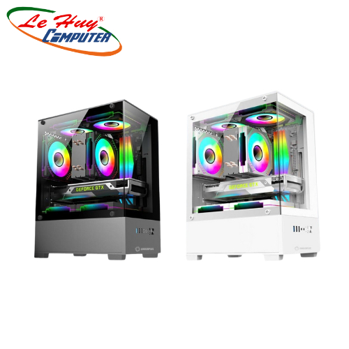 Vỏ Máy Tính COOLERPLUS CPC EX32 (Đen/Trắng) | Shopee Việt Nam
