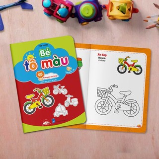 Sách - Bé Tô Màu - Combo 10 Cuốn Tô Màu Song Ngữ Cho Bé