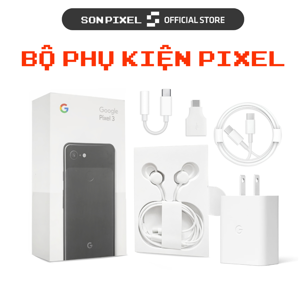 Bộ phụ kiện Google Pixel bóc hộp chính hãng, OTG Jack chuyển đổi typeC ...