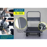 Xe đẩy hàng 4 bánh tải trọng chở 320kg gấp gọn ADVINDEQ Nhập Khẩu, xe kéo hàng xếp gọn đa năng bánh xe chốt  hãm — ảnh 3