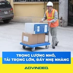 Xe đẩy hàng 4 bánh tải trọng chở 320kg gấp gọn ADVINDEQ Nhập Khẩu, xe kéo hàng xếp gọn đa năng bánh xe chốt  hãm — ảnh 6