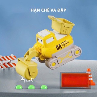 Đồ Chơi Xe Công Trình Hoạt Hình, Ô Tô Quán Tính Mô Tả Xe Công Trình Xe Kỹ Thuật Xe Thang Xe Cứu Hộ Dễ Thương 89073