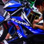 Tem rời UV cao cấp dán xe Sonic 150 màu xanh-đen. Decal không bay màu. Sắc nét từng chi tiết