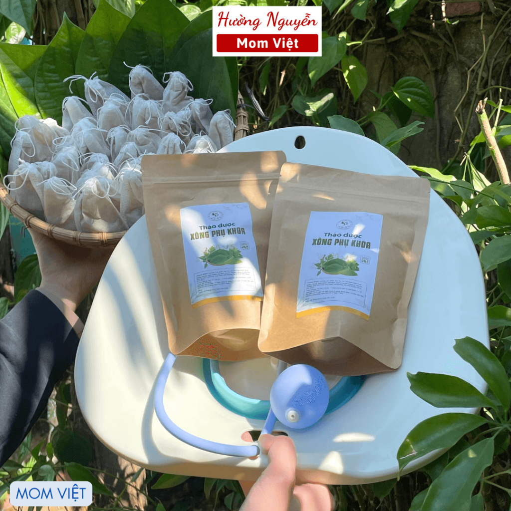COMBO CHẬU XÔNG GẤP GỌN + 2 SET BỘT TRẦU XÔNG VÙNG KÍN 20 LẦN XÔNG ( CÓ CHE TÊN SP)