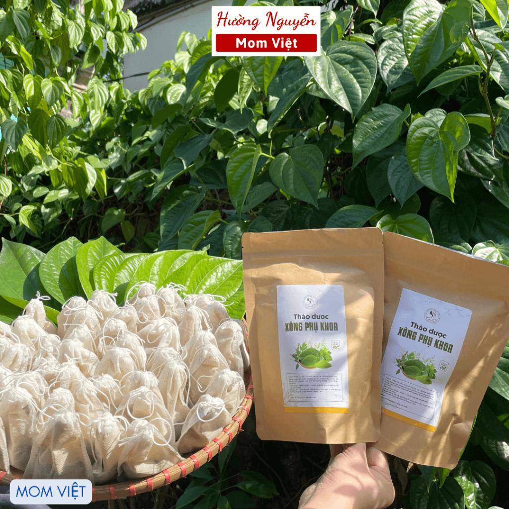 COMBO CHẬU XÔNG GẤP GỌN + 3 SET BỘT TRẦU XÔNG VÙNG KÍN 30 LẦN XÔNG ( CÓ CHE TÊN SP)