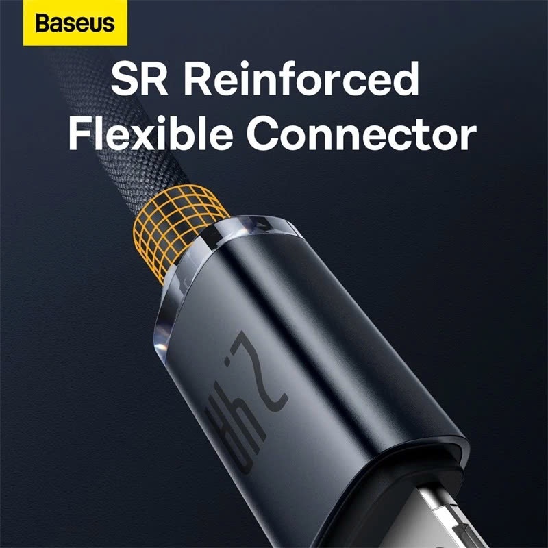 Ảnh Cáp sạc nhanh tốc độ cao siêu bền USB to iP Baseus Crystal Shine Series 2.4A 2