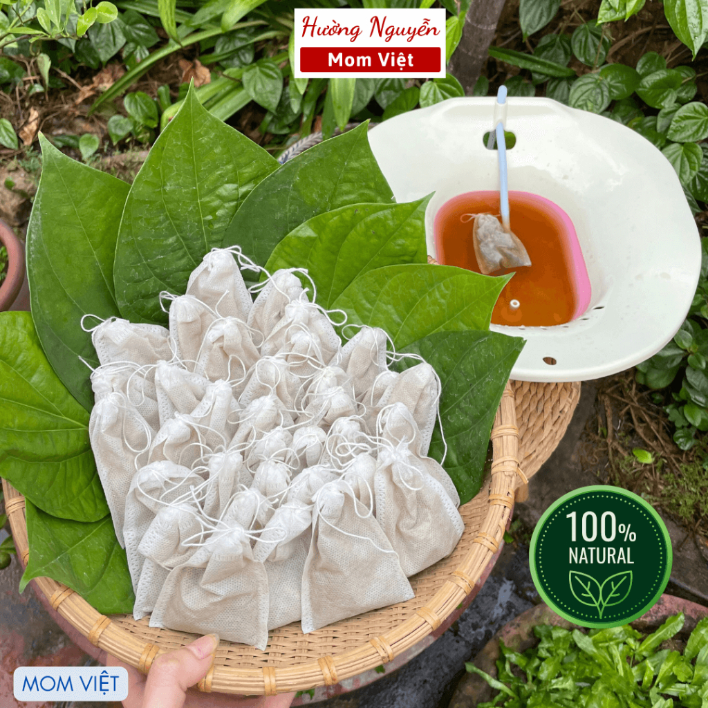 COMBO CHẬU XÔNG GẤP GỌN + 3 SET BỘT TRẦU XÔNG VÙNG KÍN 30 LẦN XÔNG ( CÓ CHE TÊN SP)