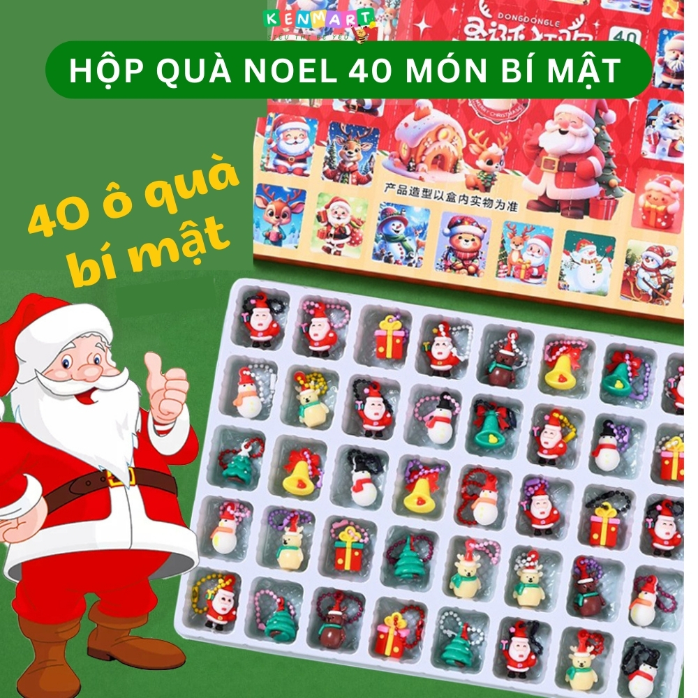Hidden box hộp mù Noel quà giáng sinh bất ngờ 40 món bí mật móc khoá ...