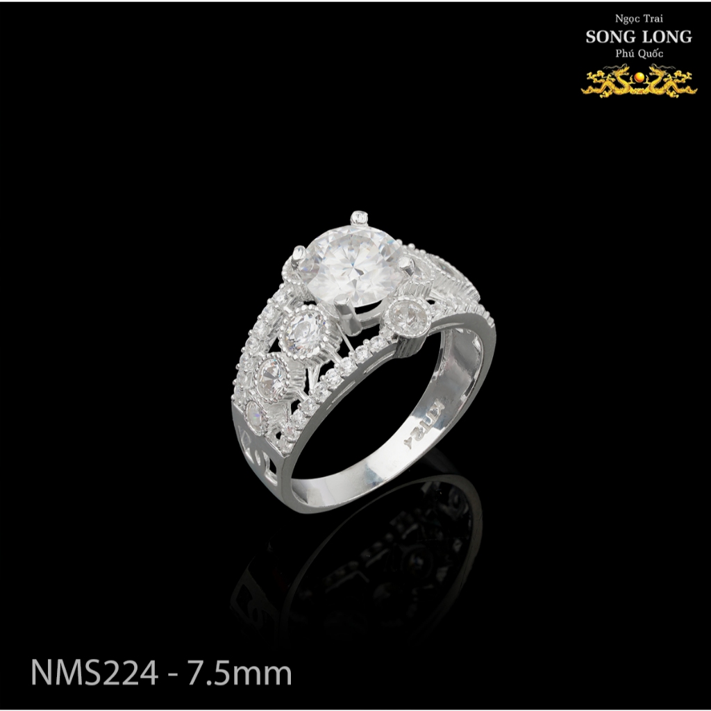 NHẪN MOISSANITE NMS224 nhẫn kim cương moissanite đẳng cấp sang trọng