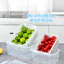 Hộp đựng thực phẩm 2 lớp tách nước, hộp nhựa cao cấp bảo quản rau củ quả trong tủ lạnh BIBA BIBO