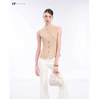 Áo Peplum Nữ Công Sở J-P Fashion Sát Nách Kaki Hai Lớp, Áo GiLe Vest Cổ Tròn Ôm Dáng Sang Trọng Thanh Lịch 10611354