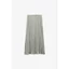 Chân váy midi lụa mềm xếp ly ZR* bigsize - dư xịn.
