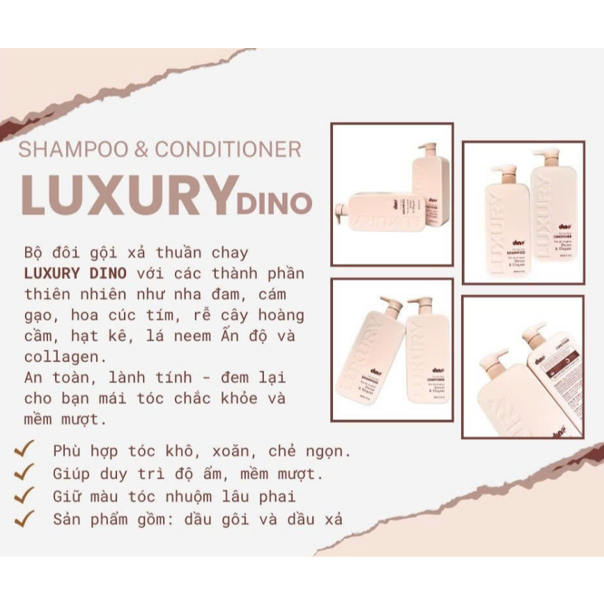 Combo gội xả tinh dầu thiên nhiên thuần chay_ ngọt ngào thanh lịch_800ml - LT